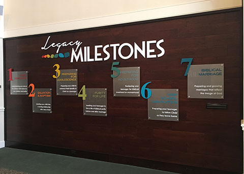 Kingsland Baptist Church milstones